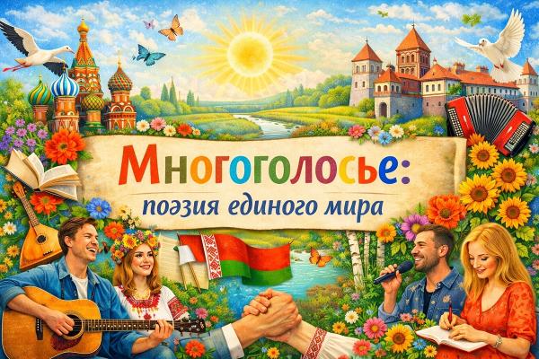 «Многоголосье: поэзия единого мира» – литературная онлайн-встреча поэтов России и Беларуси